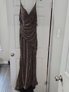 Cinderella Divine Black Satin Dress Label Detail